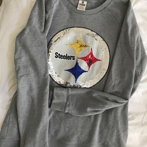 VS PINK - Sequin Pittsburgh Steelers Sweatshirt